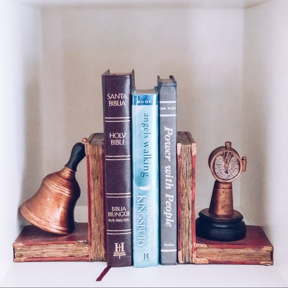 X SOLD X Decorative Telegraph Bookends - Picture 1 of 5